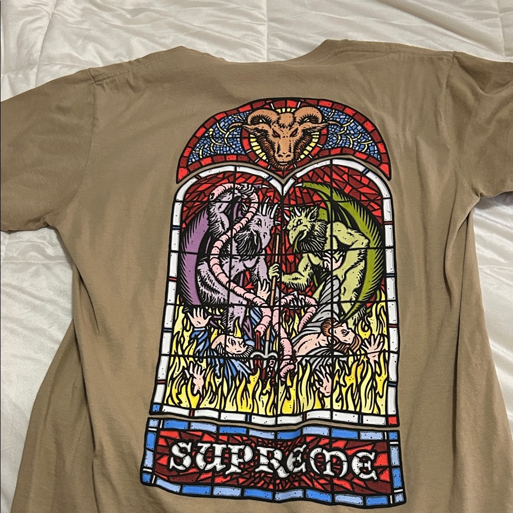 Supreme Tan Short Sleeve Tee